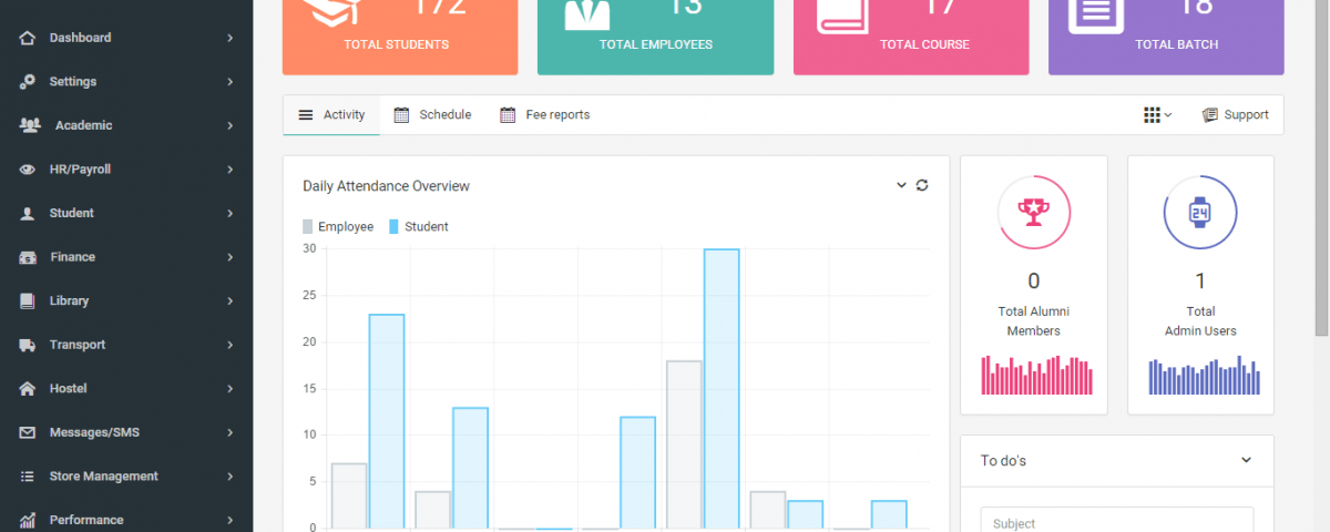 Web Based School Management Software